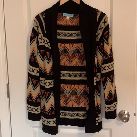 Sweaters - Southwestern Print  Boutique Cardigan